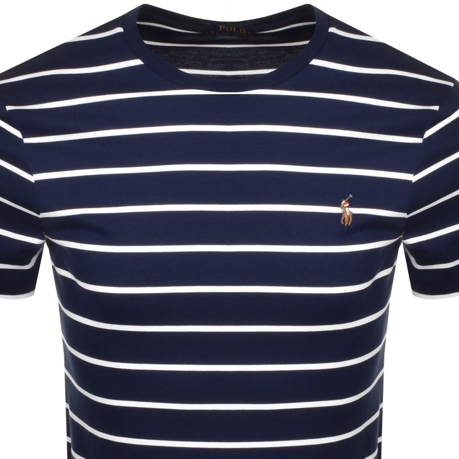 Alternative Image for ProductRalph Lauren Crew Neck Slim Fit T Shirt Navy2